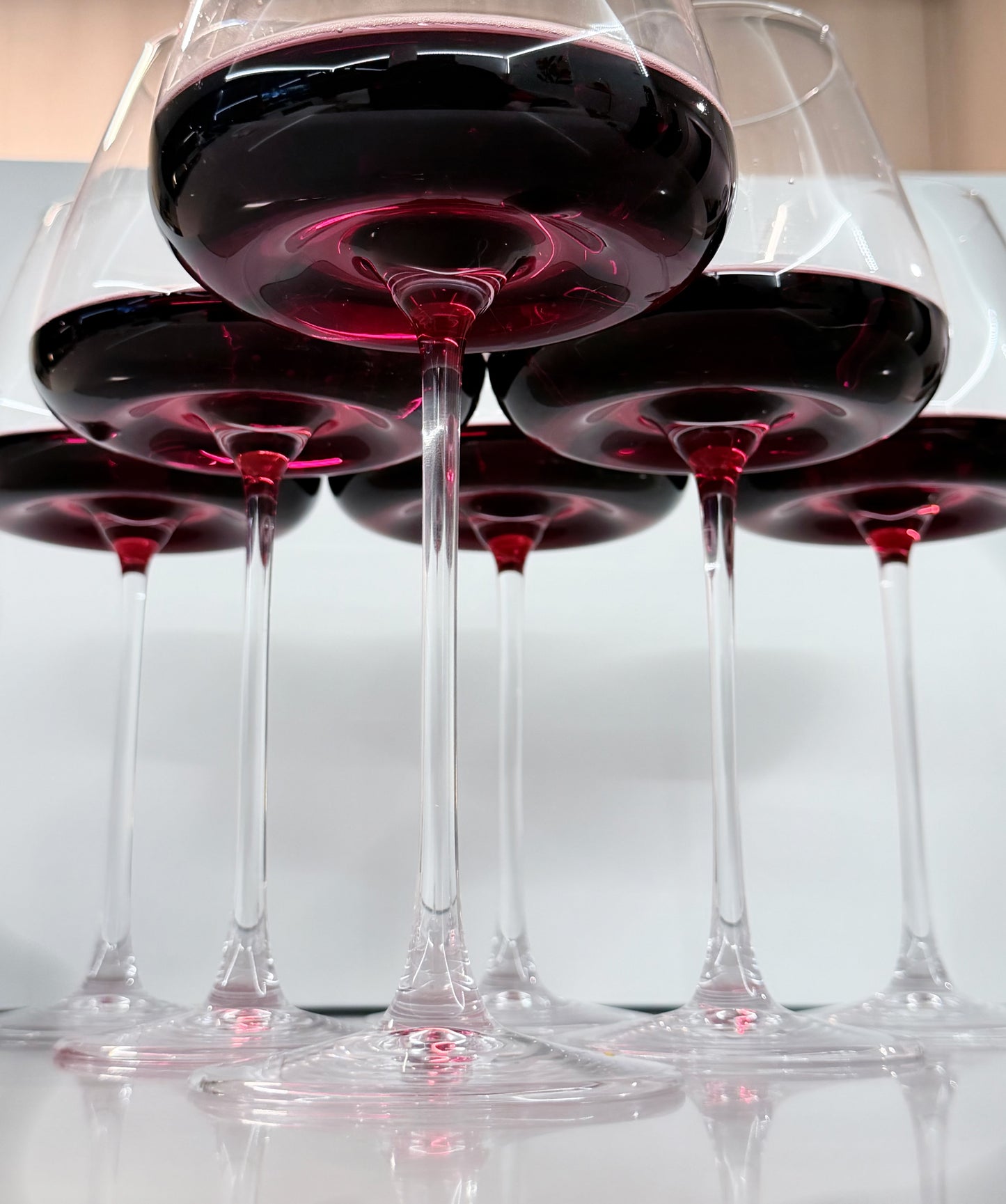 Red Wine Glasses, Set of 6