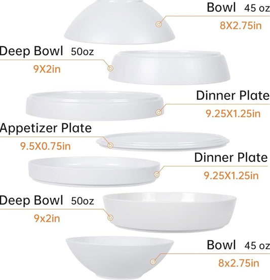 7 Piece Dinnerware Set