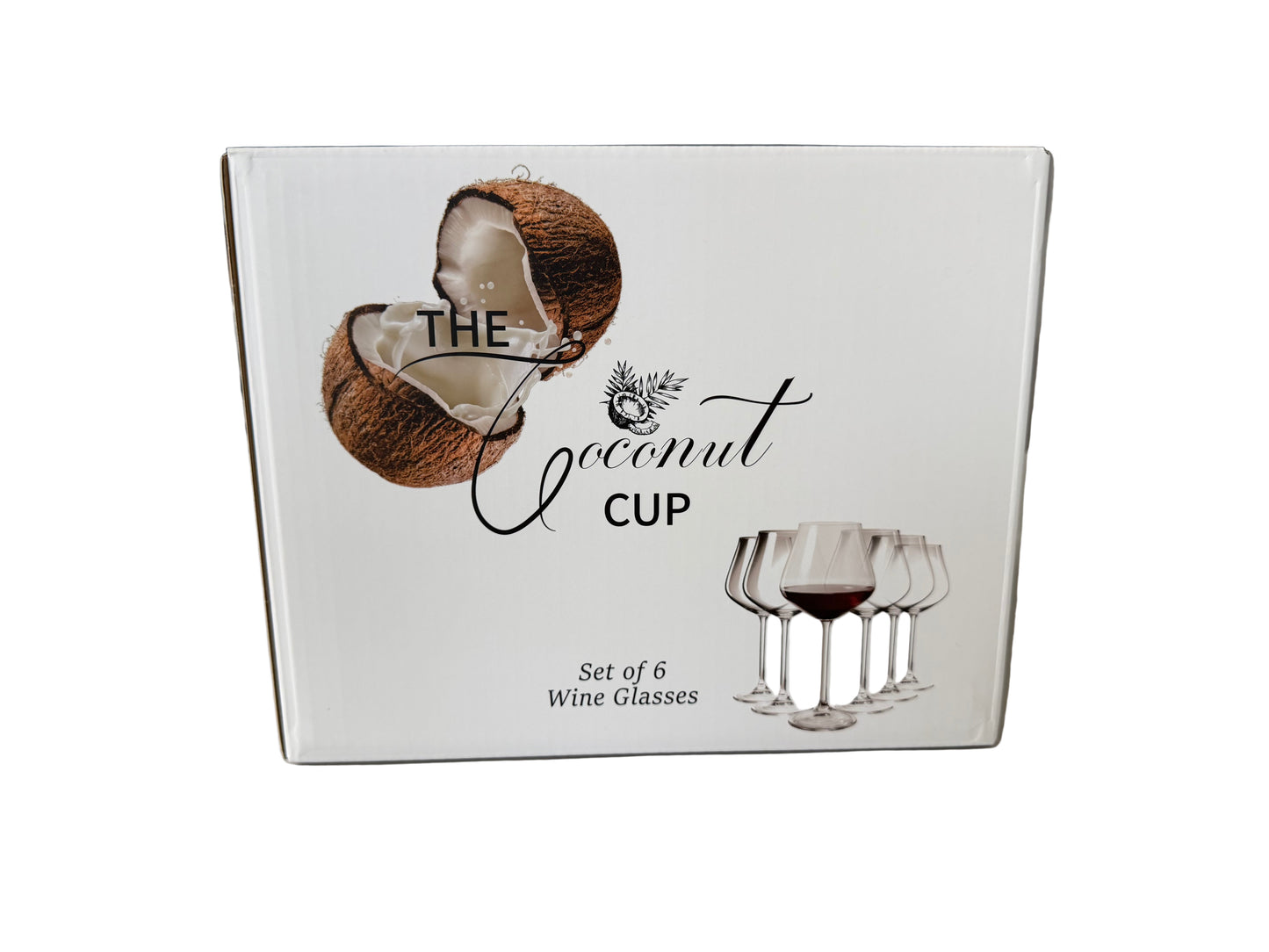 Red Wine Glasses, Set of 6