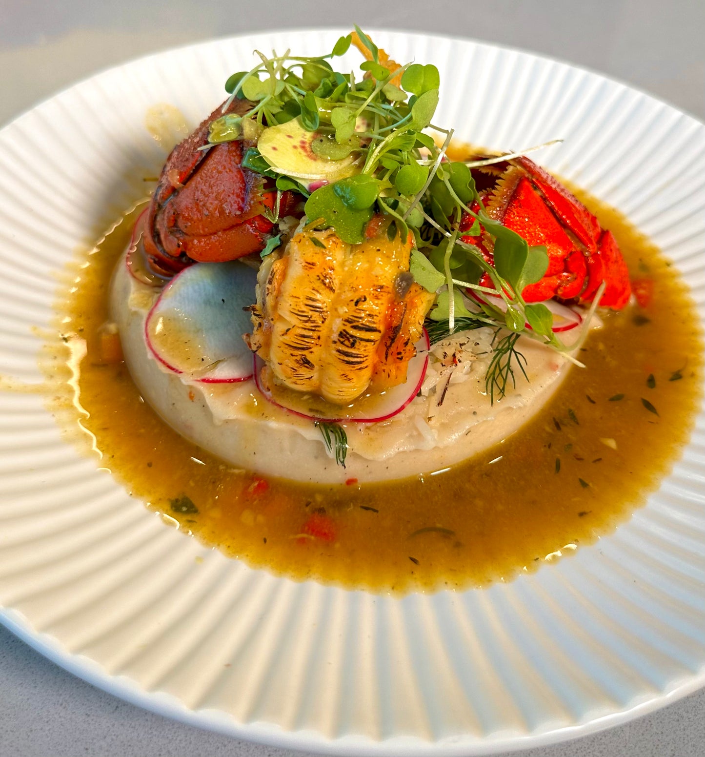 Curry Lobster Tails with Creamy Mashed Potatoes (Digital download only)