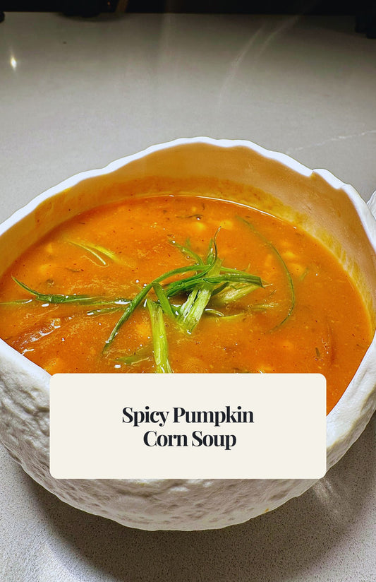 Spicy Pumpkin  Corn Soup (Digital download only)